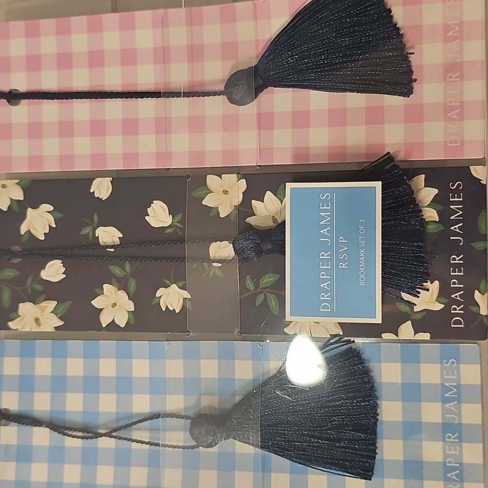 Draper James Bookmark Set with Tassels - Picture 2 of 3